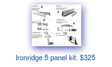 Ironridge solar racking kit
